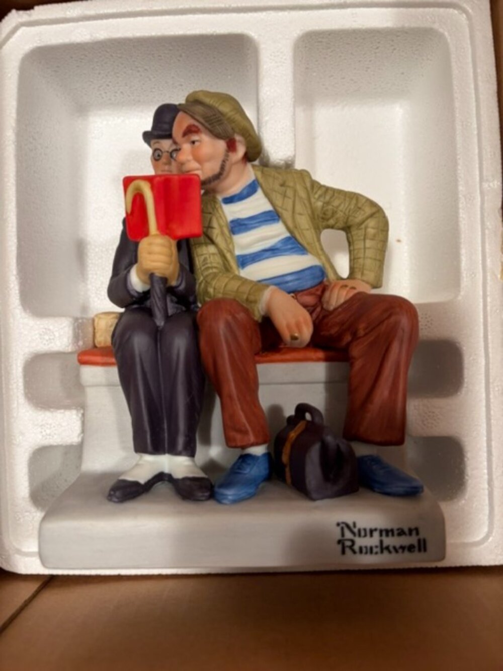 The 12 Norman Rockwell Figurines - SET OF 10